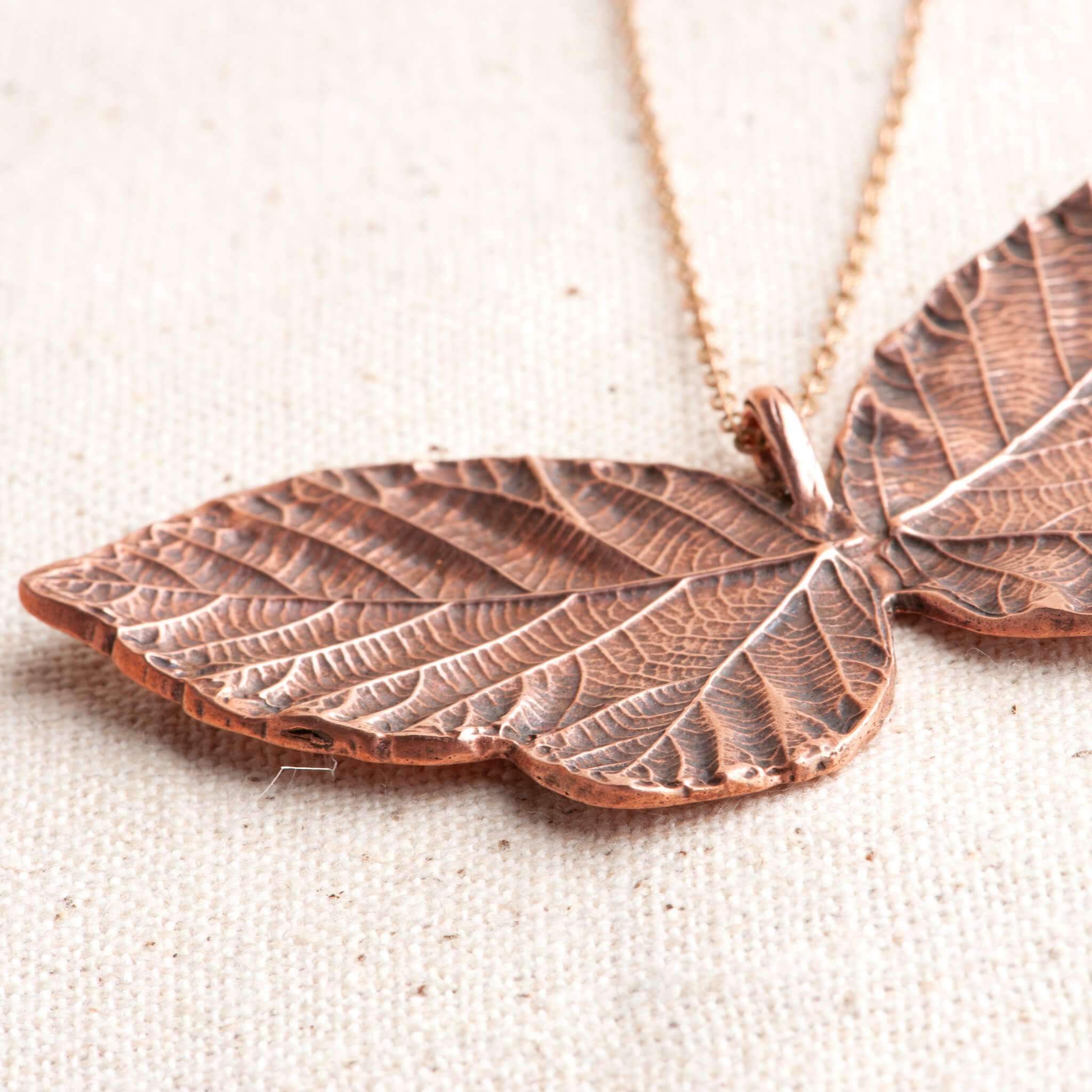 Wild Journey Copper Butterfly Pendant Necklace