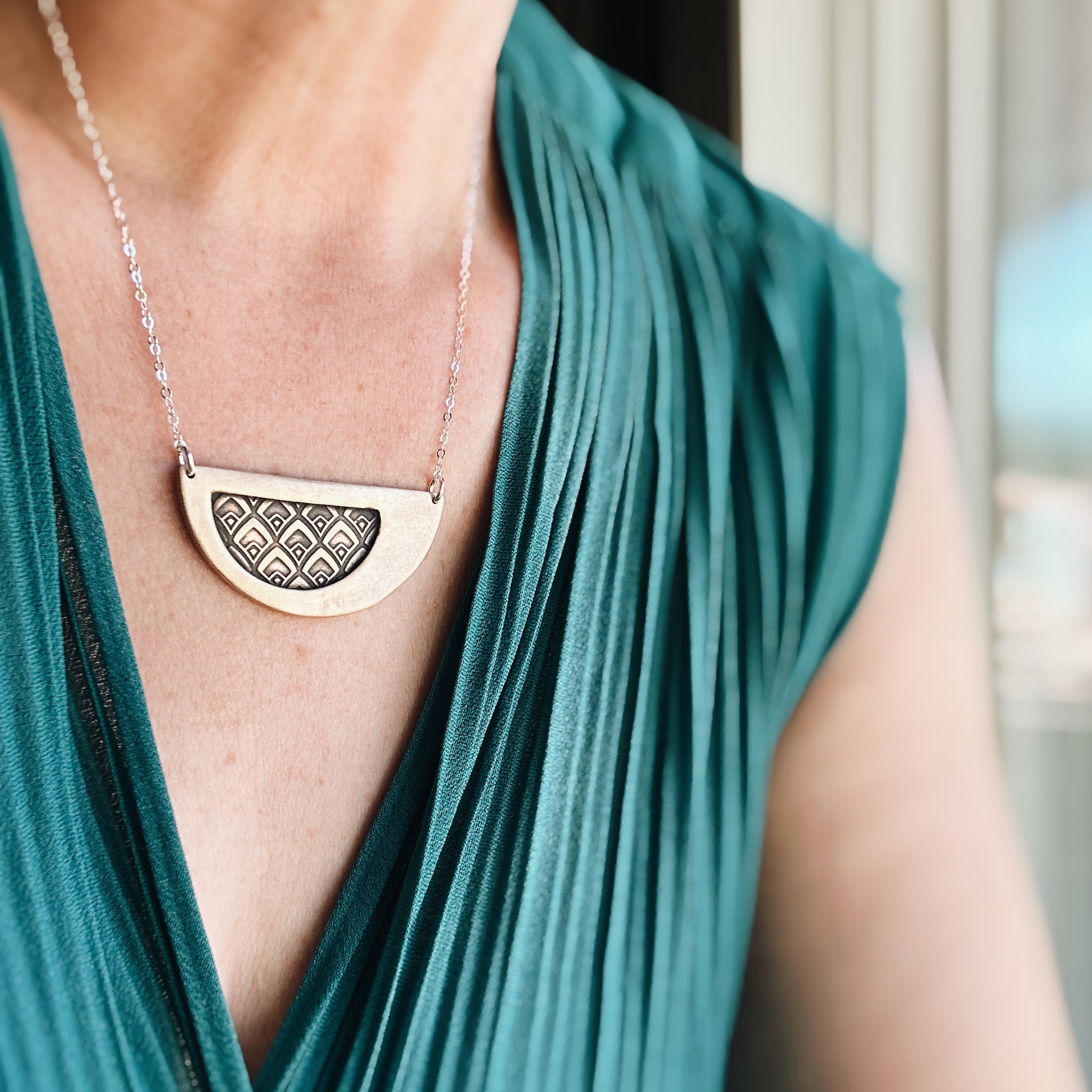 Half Moon Deco Necklace
