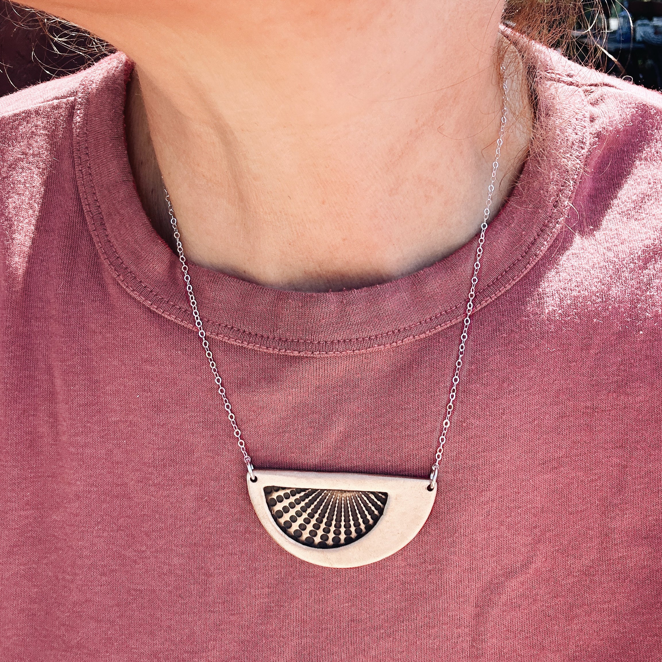Half Moon Sunbeam Necklace
