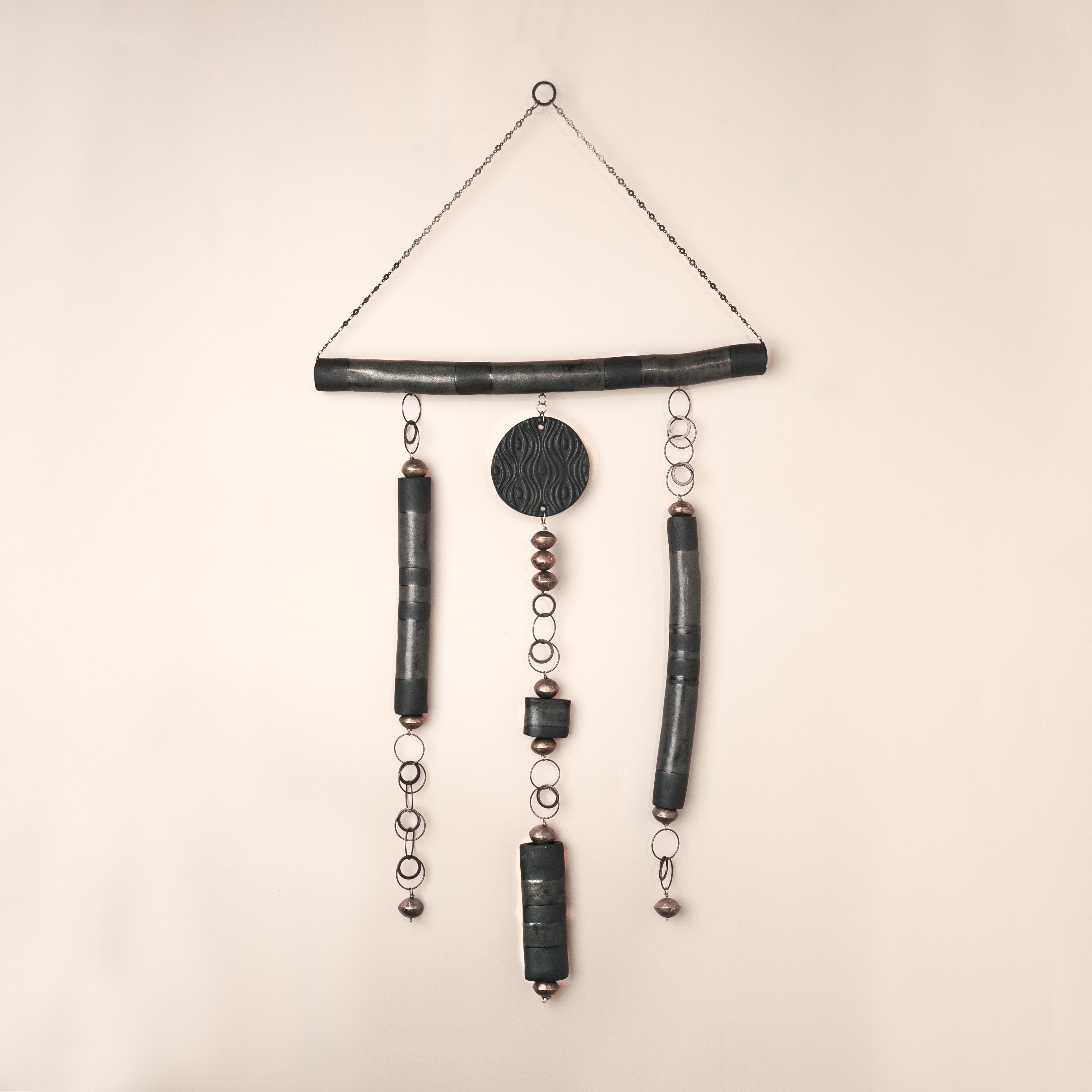 Tubular Symphony Wall Hanging (Handmade, 24" L)