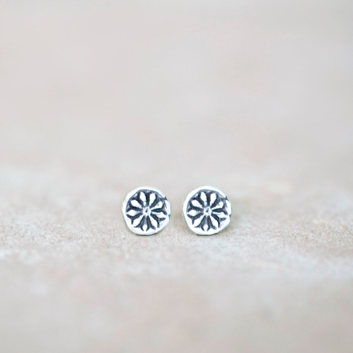 Australian Tea Tree  Seed Silver Stud Earrings