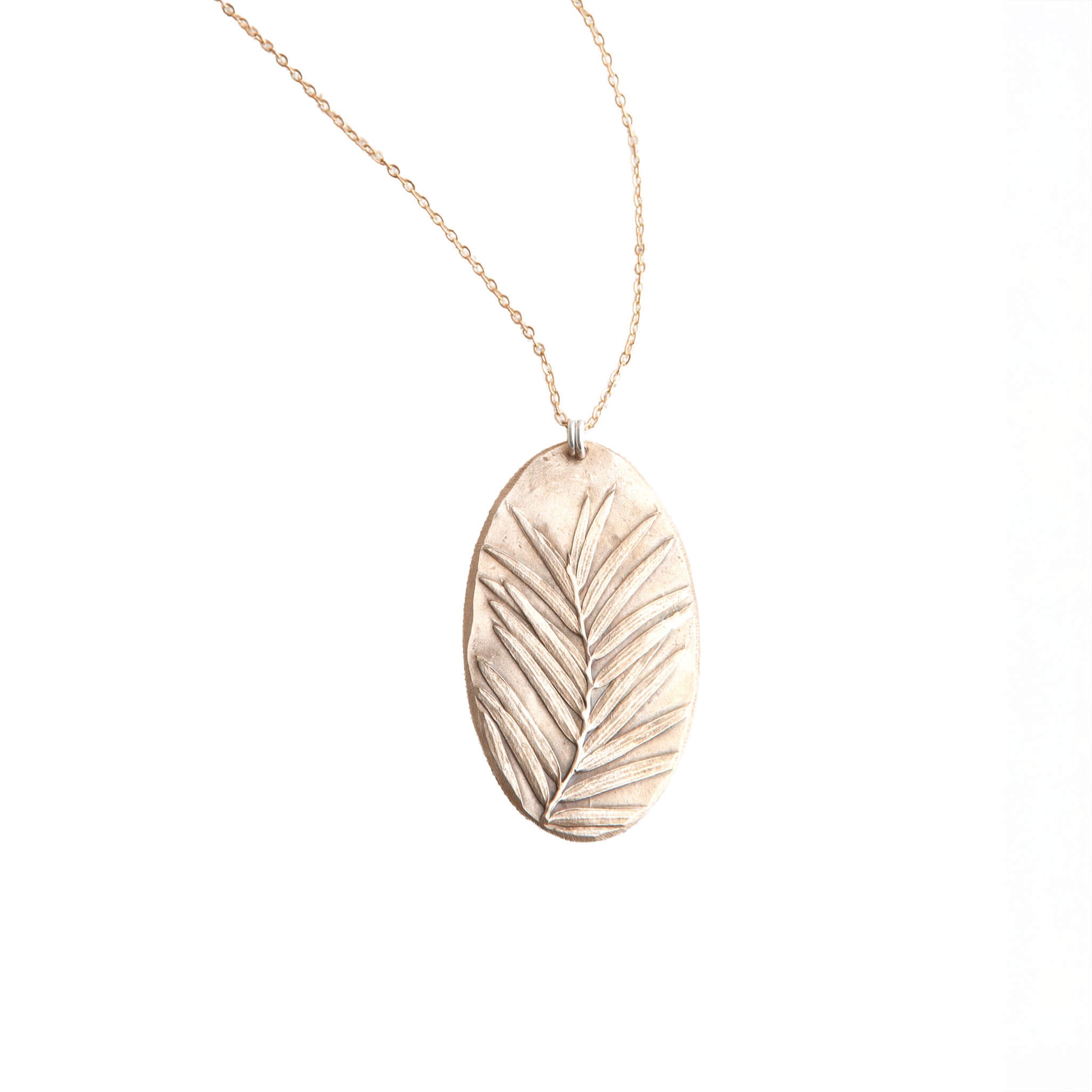 Wild Canopy Bronze Redwood Pendant Necklace