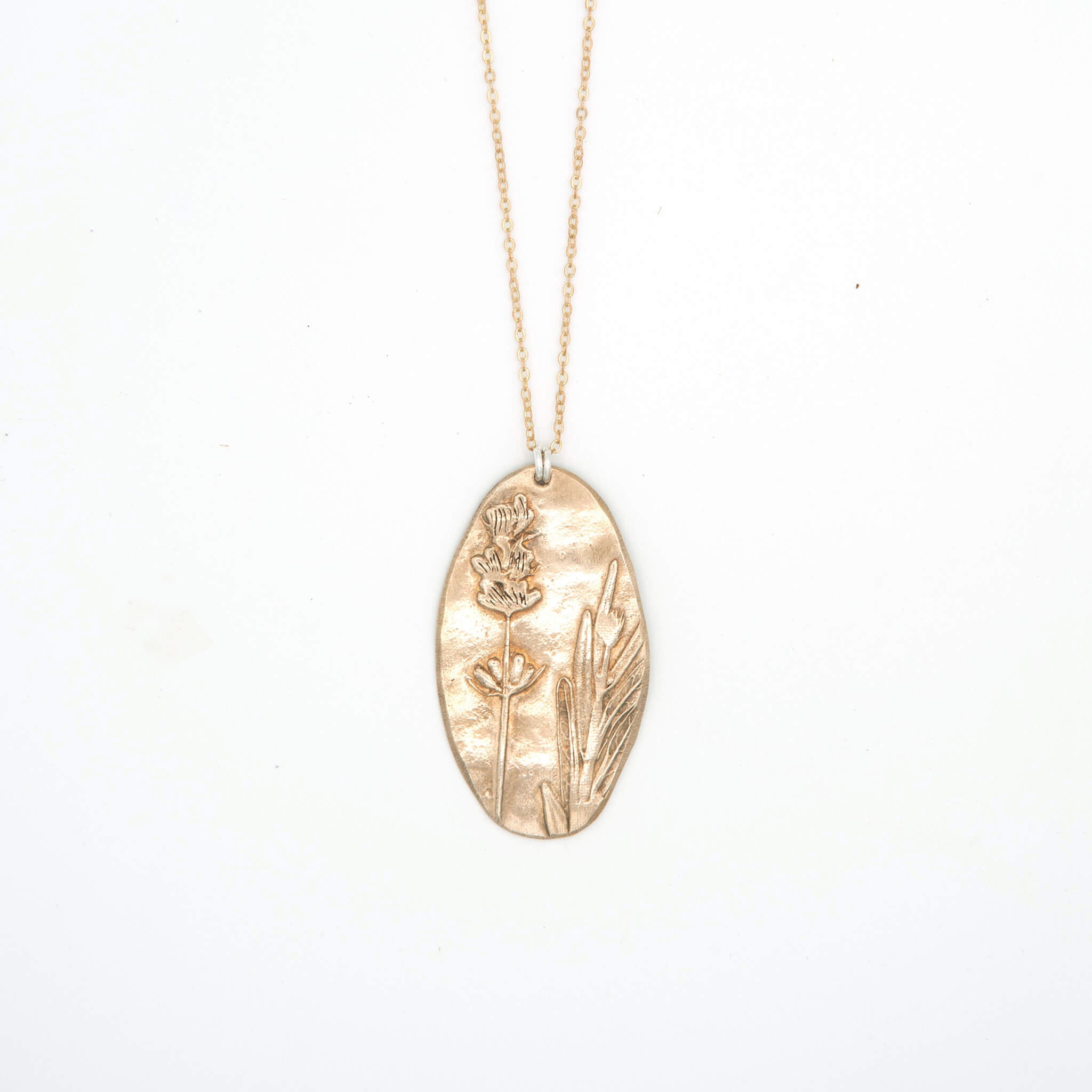 Wild Essence Bronze Lavender Pendant Necklace