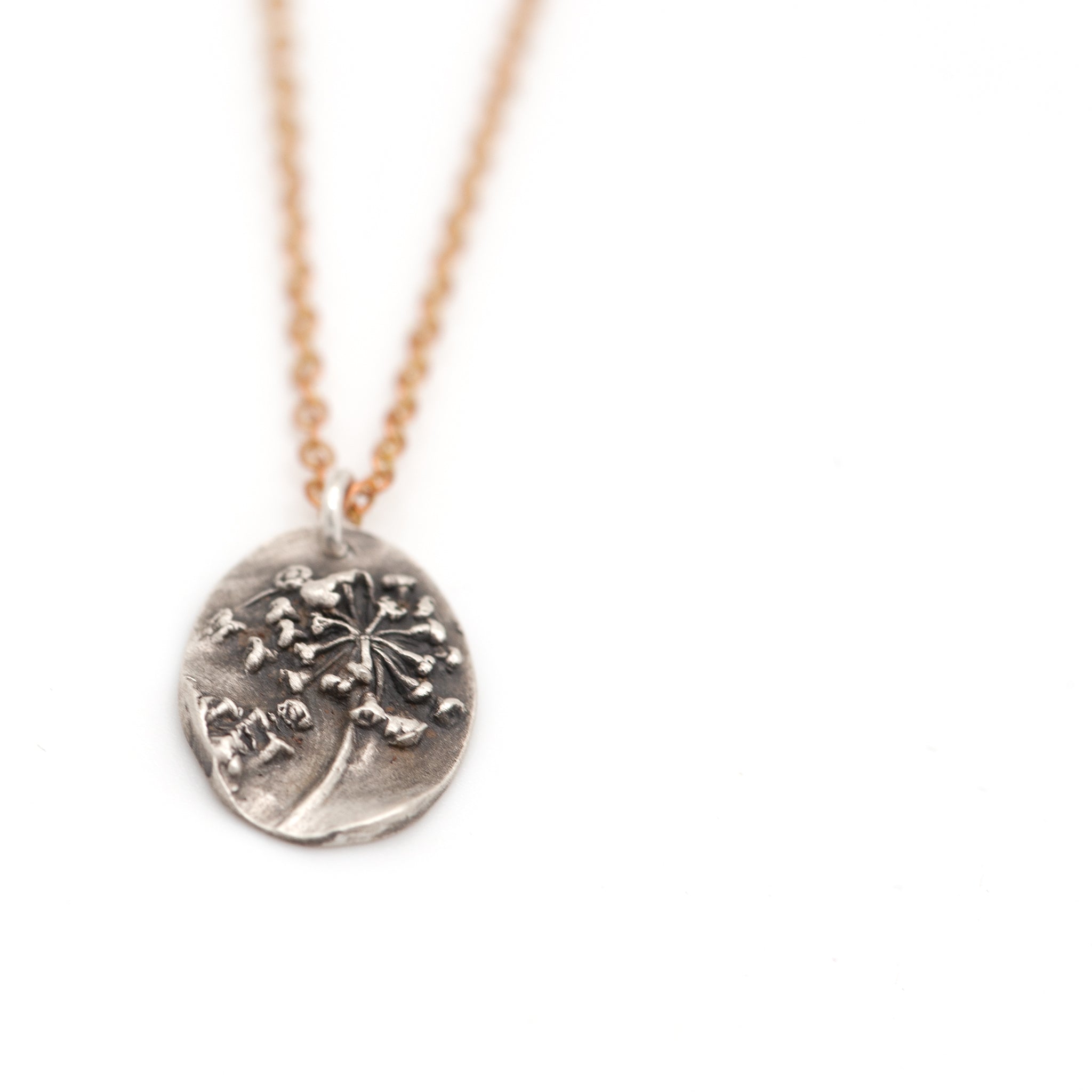 Sterling Silver Fennel Flower Protection Necklace