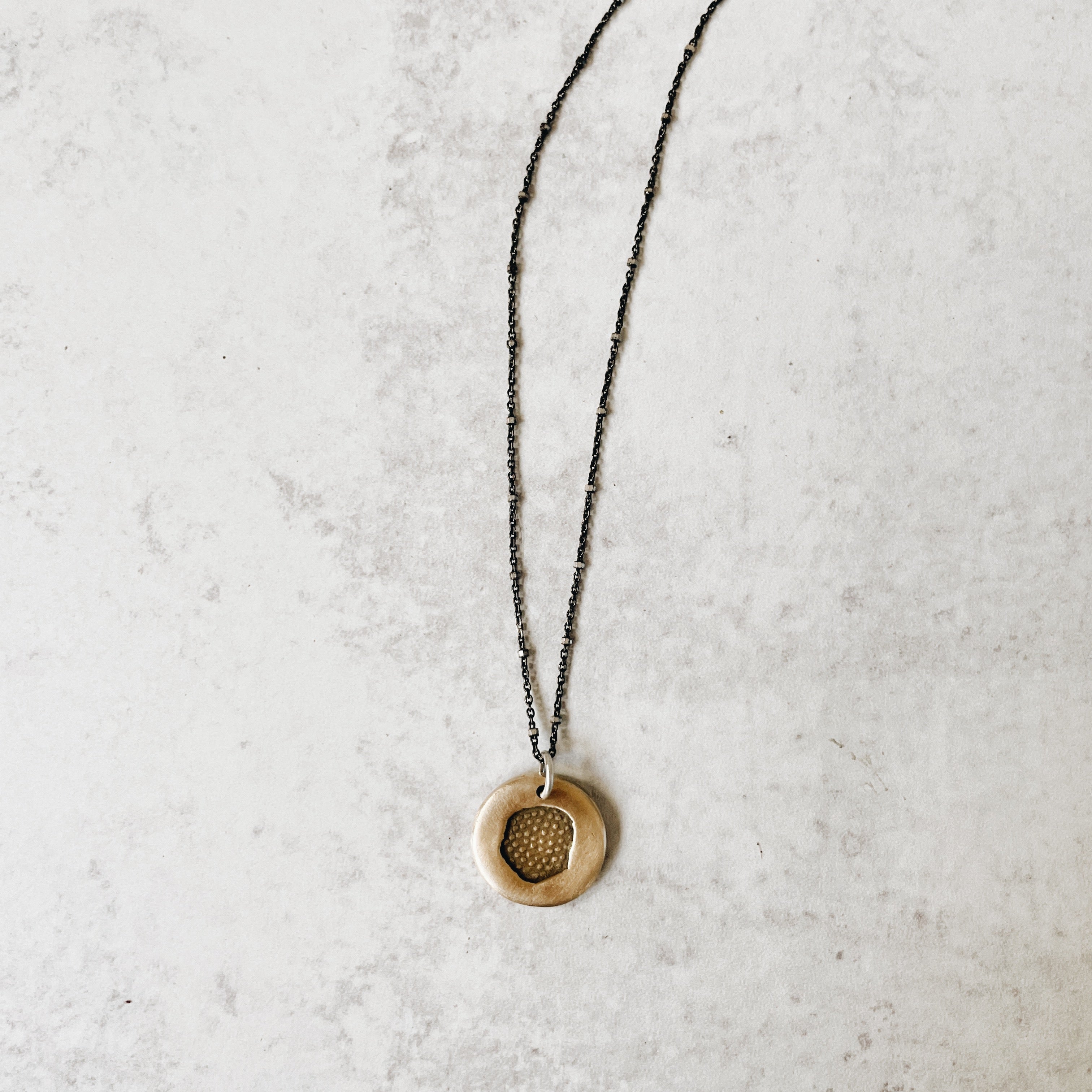 Coin Necklace Impression in Bronze - Jester Swink