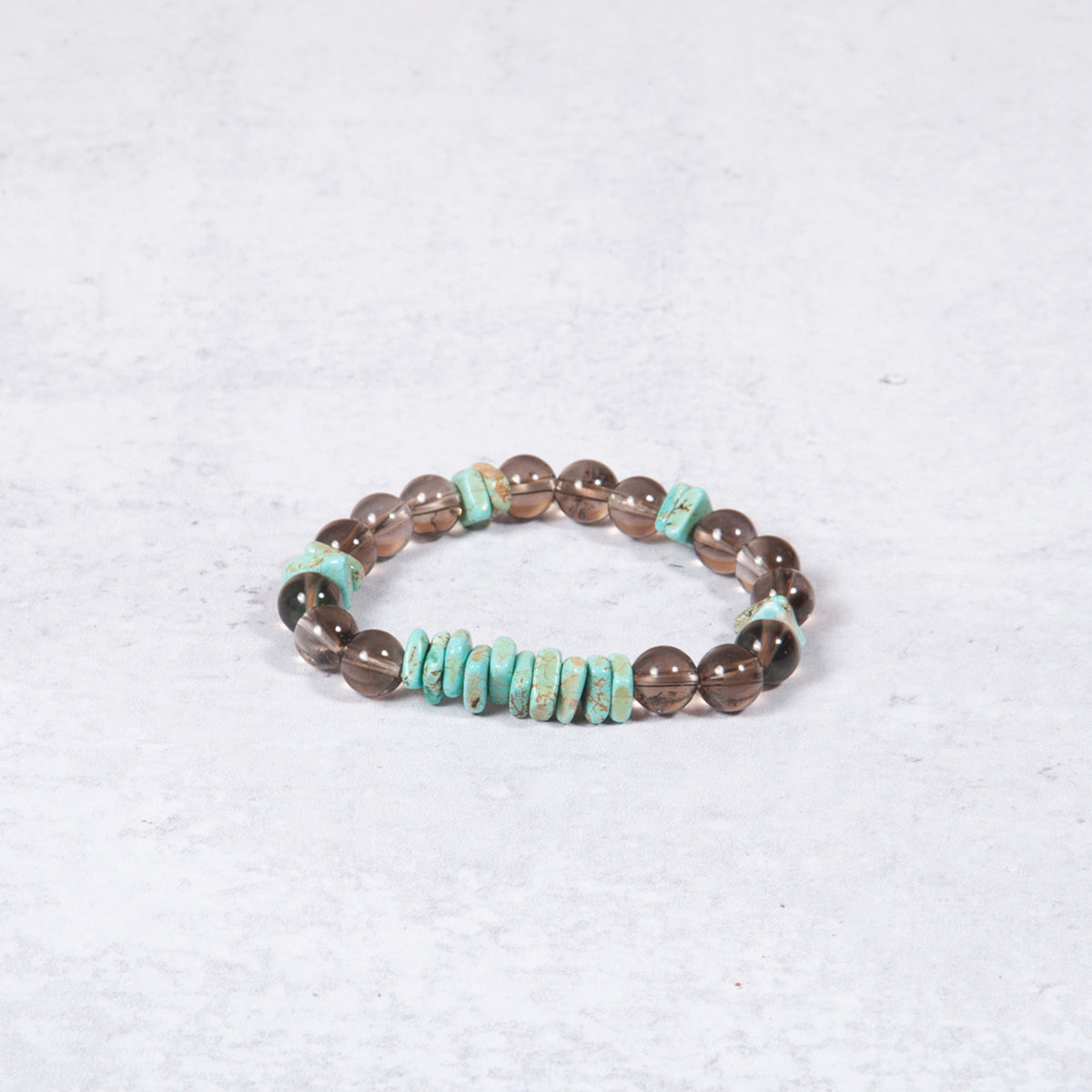 Smokey Quartz & Turquoise Bracelet from Jester Swink - Jester Swink