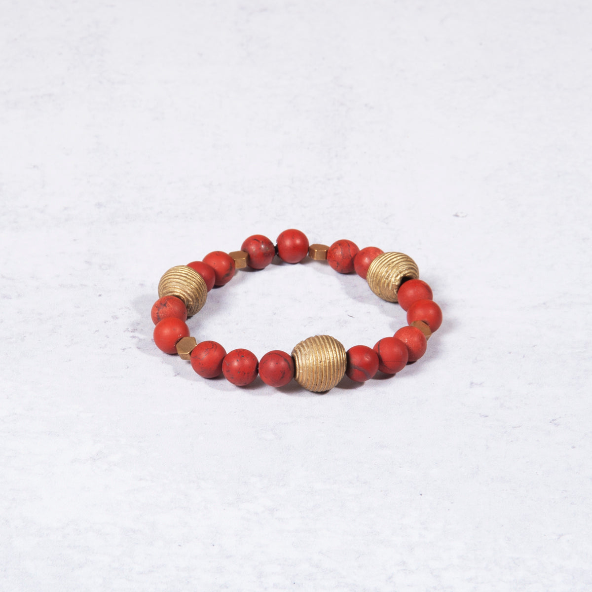 Earthy Jasper & Brass Bracelet from Jester Swink - Jester Swink