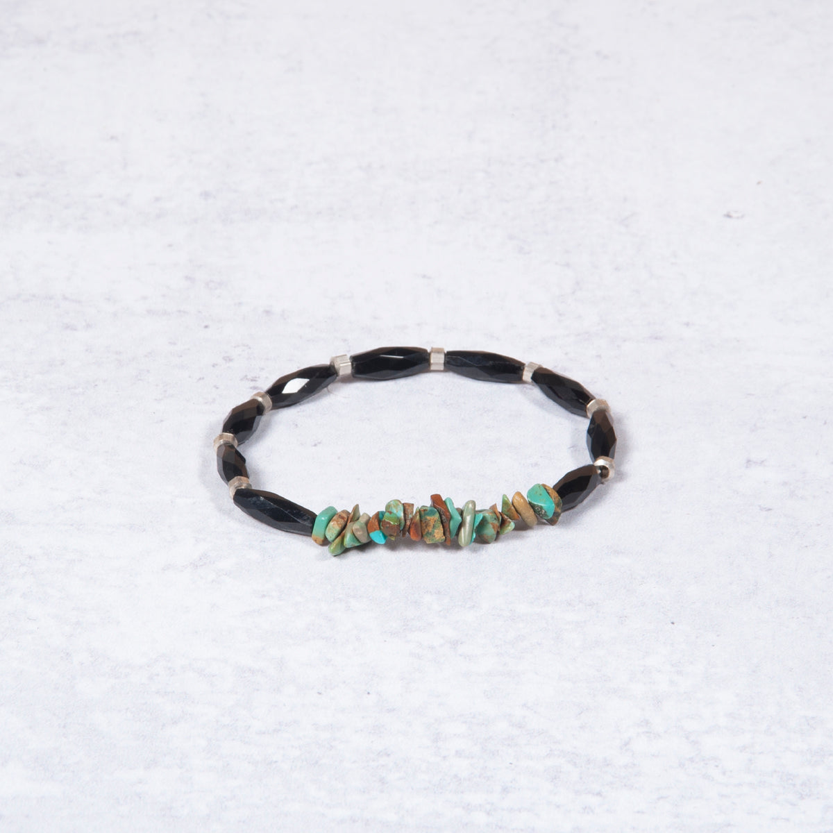 Chic Turquoise & Onyx Bracelet from Jester Swink - Jester Swink