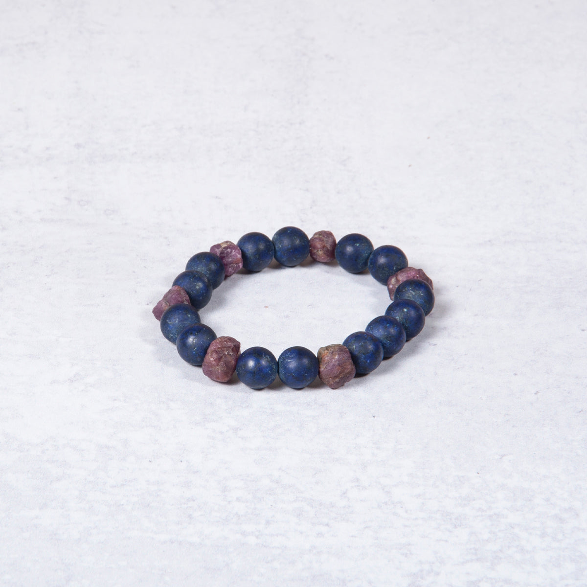 Lapis & Raw Ruby Bracelet from Jester Swink - Jester Swink