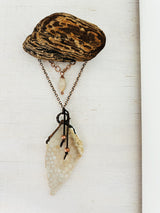 The Lil Bop Natural Wall Hanging with Driftwood, Fossilized Coral, and Copper