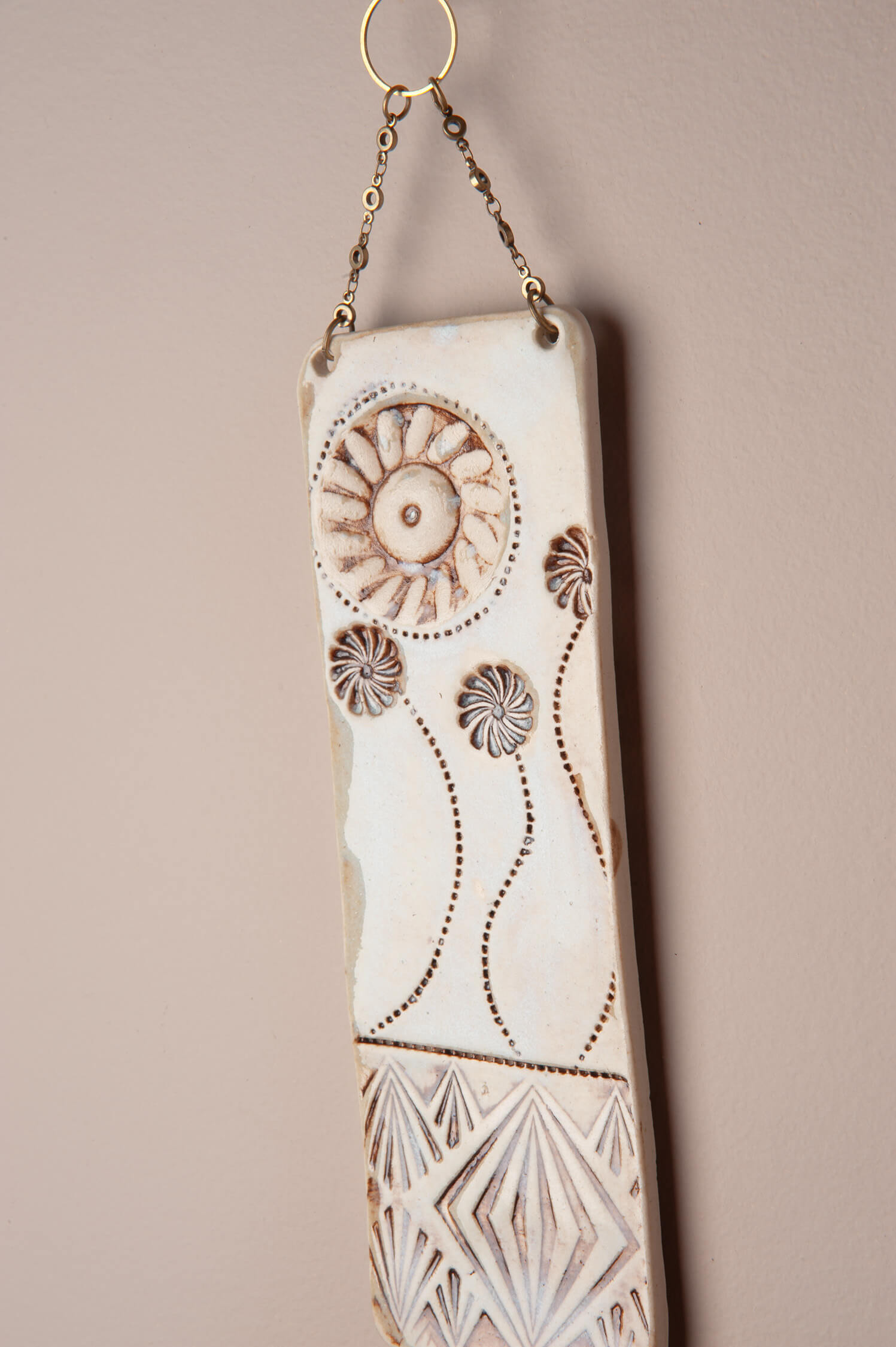 Dancing Light – Handcrafted Ceramic Wall Hanging, 9"