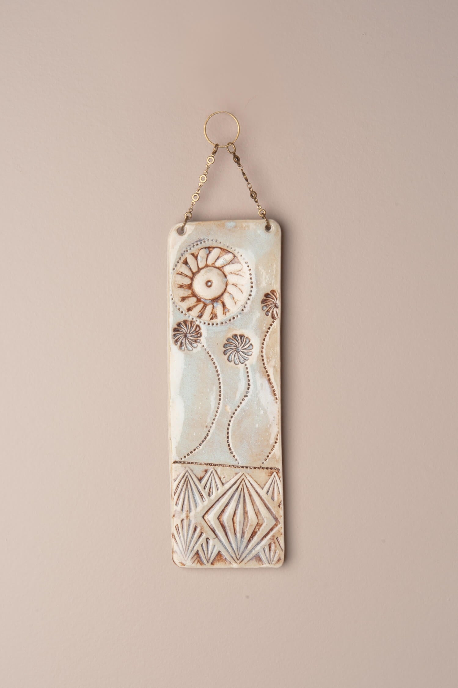 Dancing Light – Handcrafted Ceramic Wall Hanging, 9"