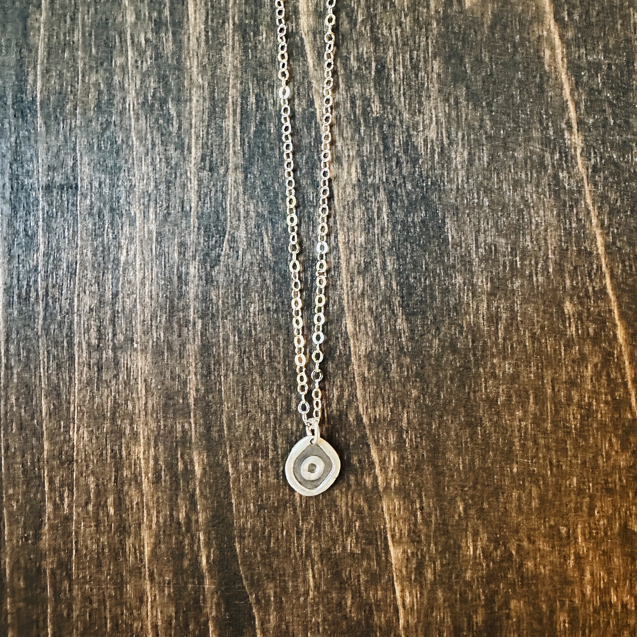 Petite Harmony Silver Pendant Necklace