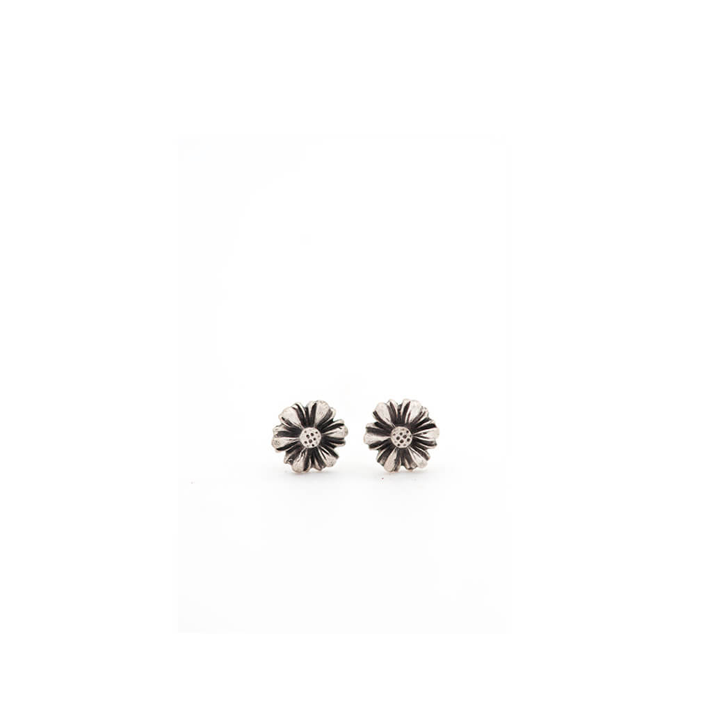 Zinnia Stud Earrings (Handmade, 6mm)