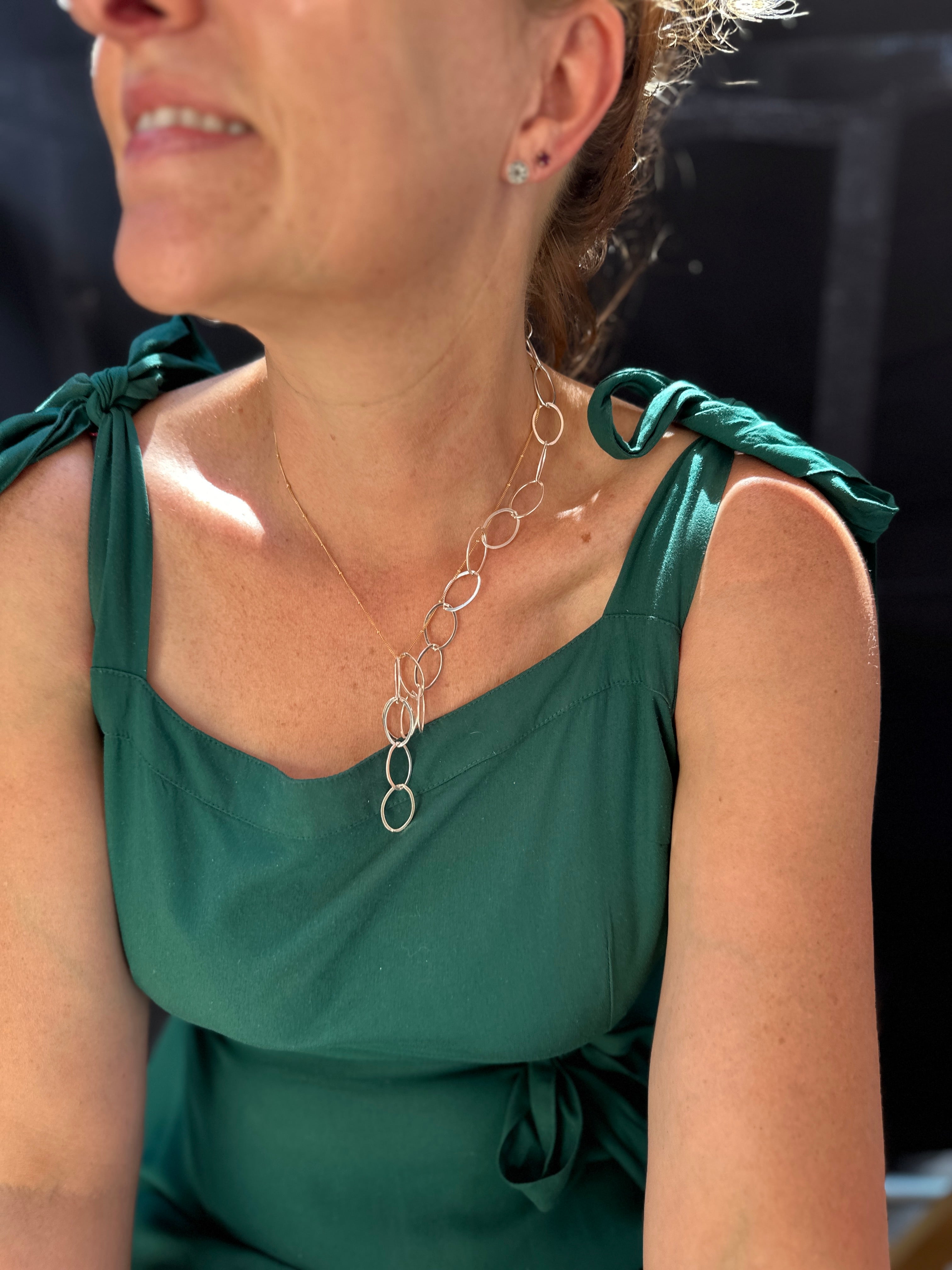 The Bold Oxidized Mixed Metal Statement Chain: The "Train Wreck"