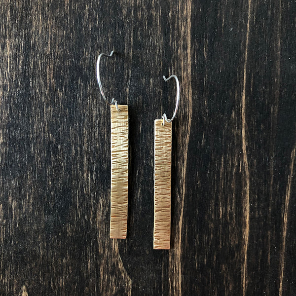 Bronze Bar Earrings - Jester Swink
