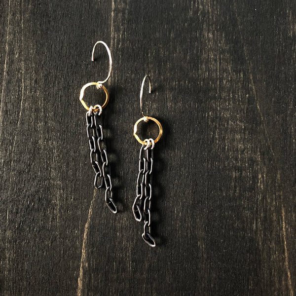 Dangle Gold and Silver Earrings - Jester Swink