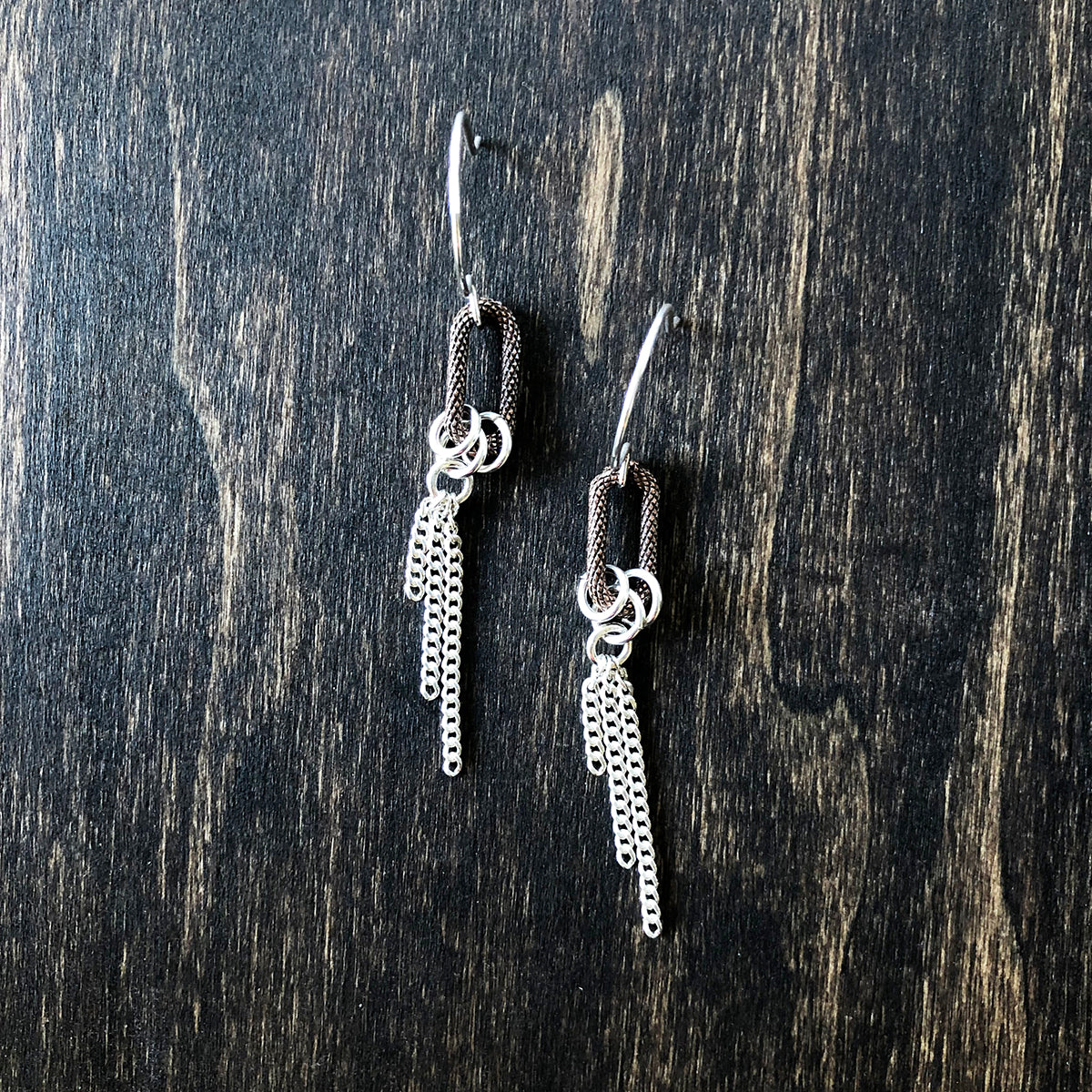 Copper and Silver Earrings - Jester Swink