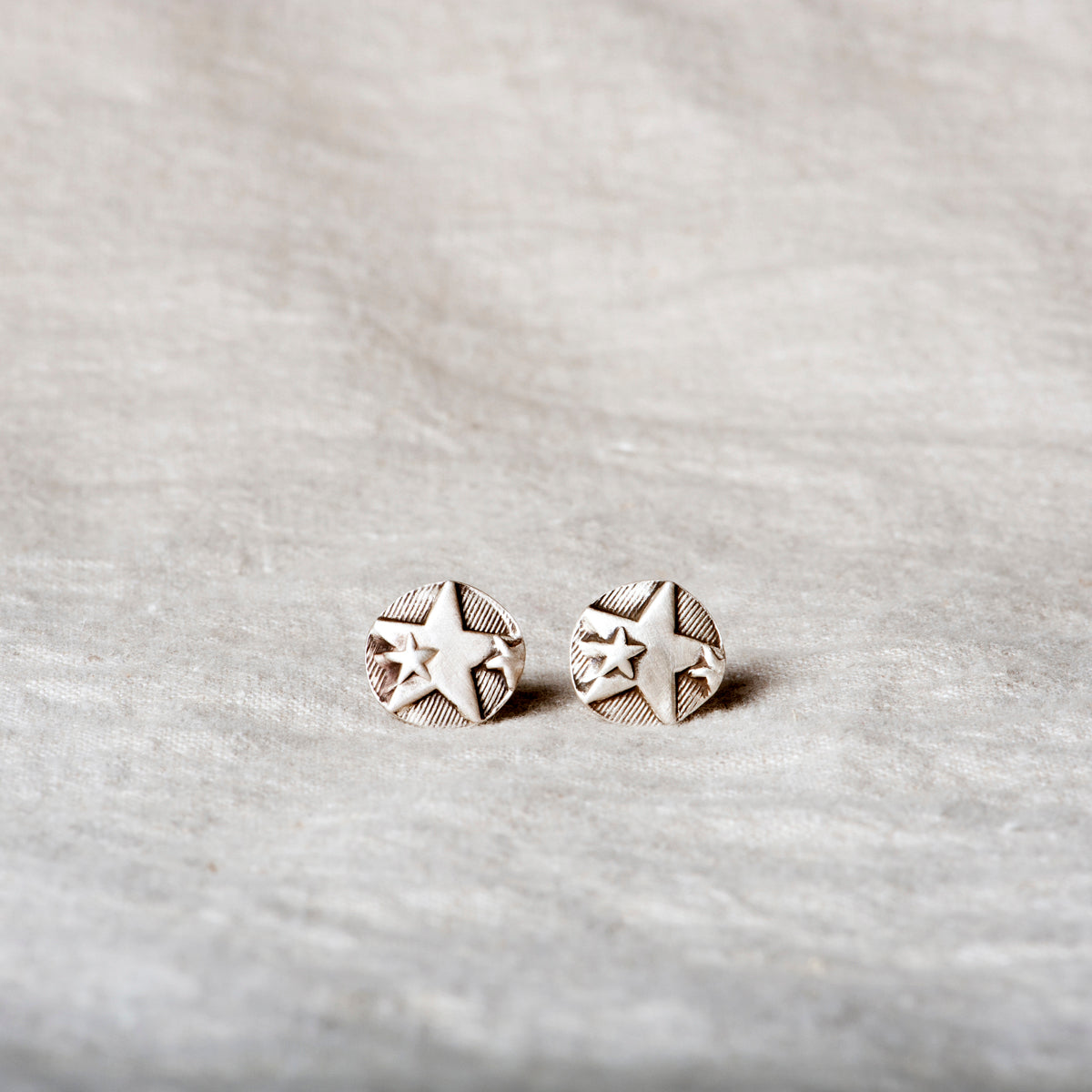 Star Power Silver Stud Earrings by Jester Swink - Jester Swink