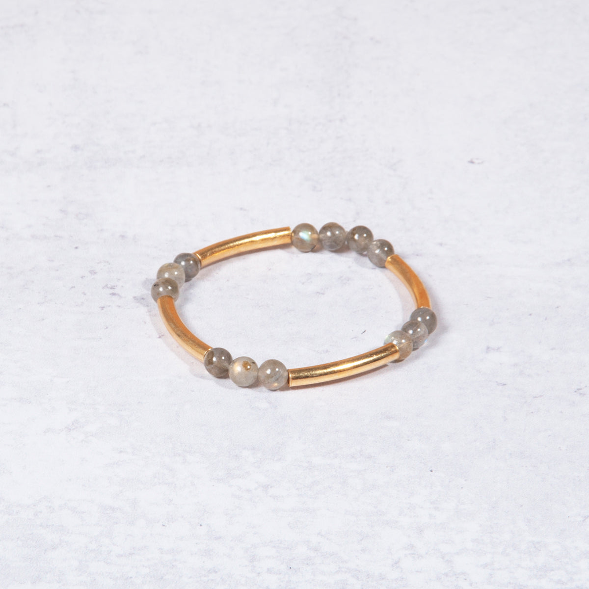 Dainty Labradorite & 14K Gold Vermeil Bracelet from Jester Swink - Jester Swink