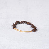 Gold Fill Bar & Tiger Eye Bracelet from Jester Swink - Jester Swink
