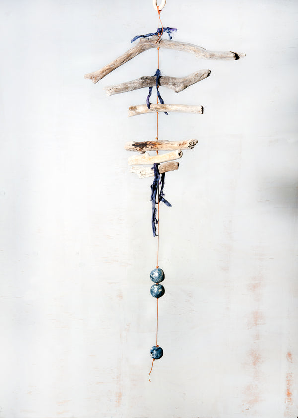 Natural Driftwood and Raw Silk Spinner from Jester Swink - Jester Swink