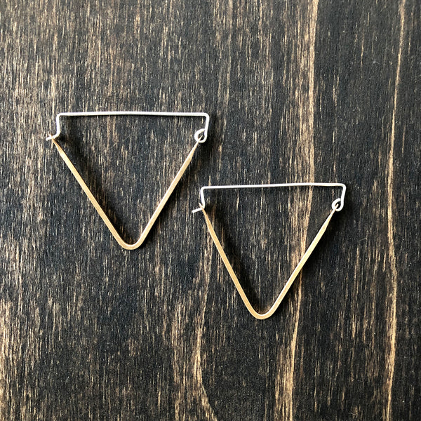 Triangle Hoop Earrings from Jester Swink - Jester Swink