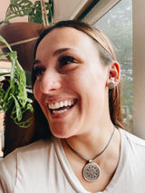 Bronze Garden of Eden Floral Pendant Necklace - Jester Swink