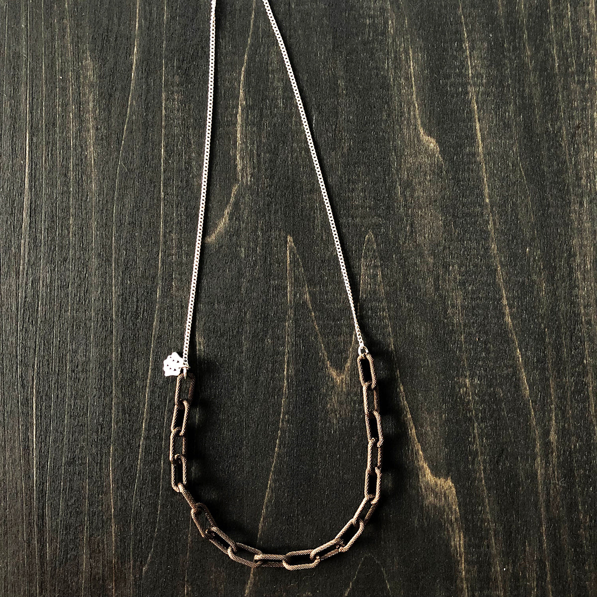 Copper and Sterling Silver Chain Necklace to Layer - Jester Swink