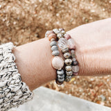 Tibetan Glass & Quartz Bracelet from Jester Swink - Jester Swink
